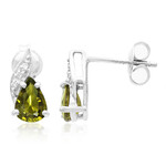 Cuprian Tourmaline Silver Earrings