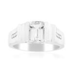 Weißer Kunzit-Silberring (Pallanova)