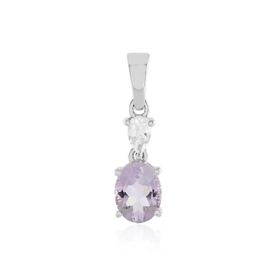 Ciondolo in argento con Ametista Rose de France