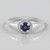 Anello in argento con Zaffiro Blu del Madagascar