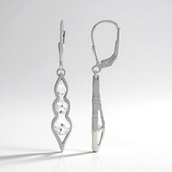 Pendientes en plata con Zircón (de Melo Essence)