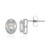 Boucles d'oreilles en argent et Topaze blanche