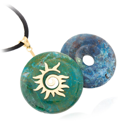 Zilveren accessoire met een Chrysokoll