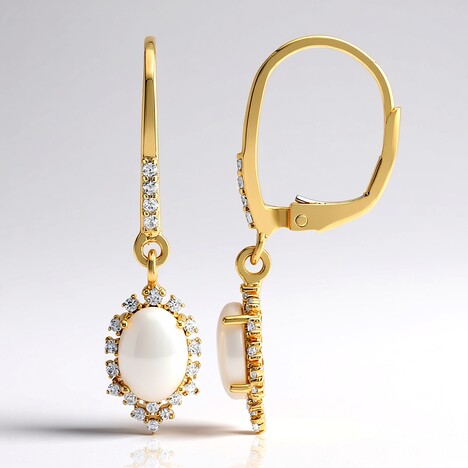 Orecchini in argento con Opale Australiano