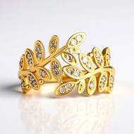 Gouden ring met I2 Bruine Diamanten (SUHANA)