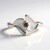 Bague en argent et Diamant champagne I2