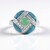Anello in argento con Calcedonio Blu (KM by Juwelo)