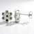 Orecchini placcati in platino con Diamante Fancy