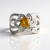 Anello in argento con Zircone Giallo (de Melo Essence)