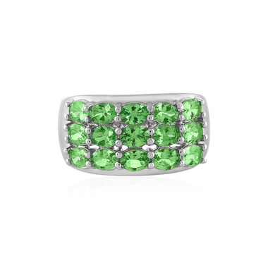 Anello in argento con Tsavorite