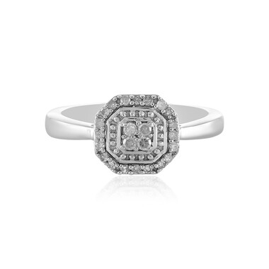 Anello in argento con Diamante I1 (I)