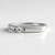 Anello in argento con Zaffiro Bianco
