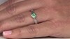 Anillo en plata con Esmeralda de Colombia (Ornaments by de Melo)