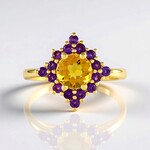 Bague en argent et Scapolite
