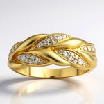 Anello in oro con Diamante I1 (H) (de Melo Gold)