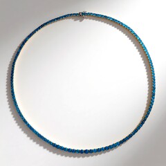 Collana in argento con Apatite Blu Neon