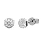 Gouden oorbellen met SI2 (H) Diamanten (CIRARI)