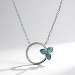 Collana in argento con Larimar