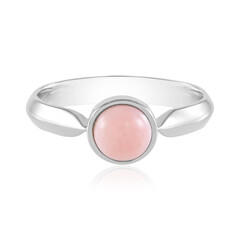 Zilveren ring met een roze opaal (de Melo)