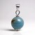Ciondolo in argento con Aragonite Blu