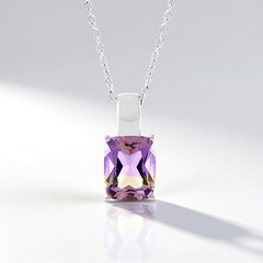 Collana in argento con Ametrina