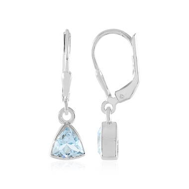 Orecchini in argento con Topazio Blu Cielo