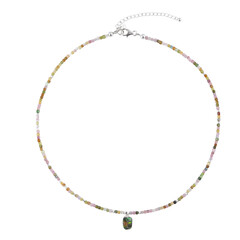 Ammolite Silver Necklace