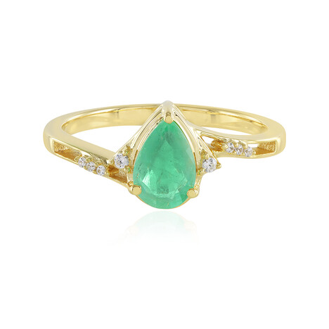 Russischer Smaragd-Silberring