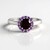 Anello in argento con Rodolite Lampone