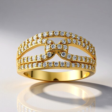 Anello in oro con Diamante SI1 (G) (Annette)