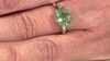 Anillo en plata con Fluorita verde