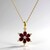Collana in oro con Rubino Mozambico AAA (CIRARI)