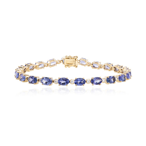 14K AAA Tanzanite Gold Bracelet (CIRARI)