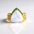Bague en argent et Quartz bleu lunaire