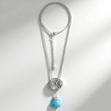 Collana in argento con Turchese (dagen)