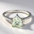 Anello in argento con Ametista Verde