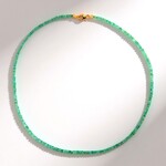 Collana in oro con Smeraldo Zambia