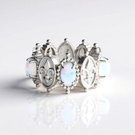 Welo-Opal-Silberring (Dallas Prince Designs)