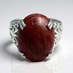 Anello in argento con Thulite