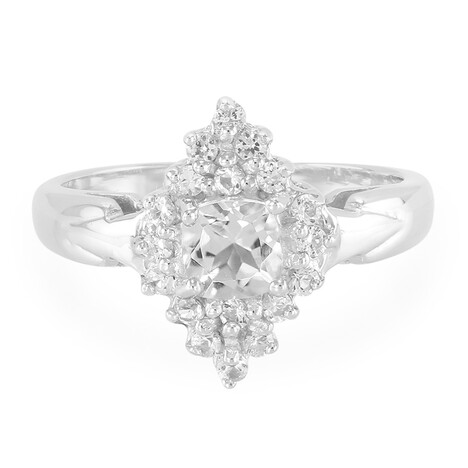 Anello in argento con Goshenite