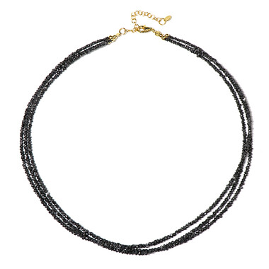 Collana in argento con Diamante Nero