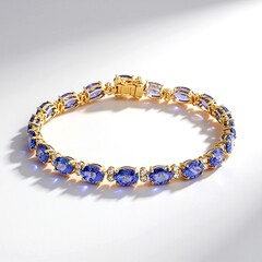 Bracciale in oro con Tanzanite AAA (CIRARI)