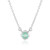 Zilveren halsketting met een Russische smaragd (de Melo)