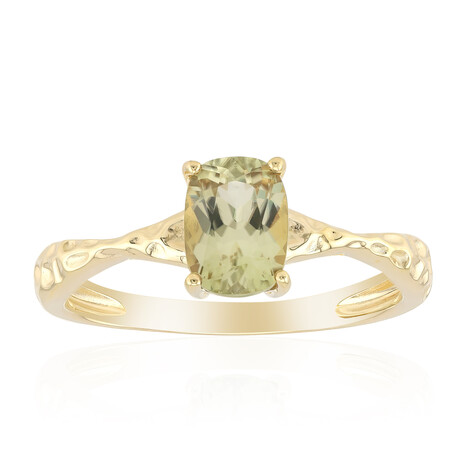 Bague en or et Diaspore à couleur changeante