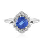 Anillo en plata con Cianita de Nepal