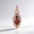 Pendentif en argent et Zircon rose (Adela Silber)