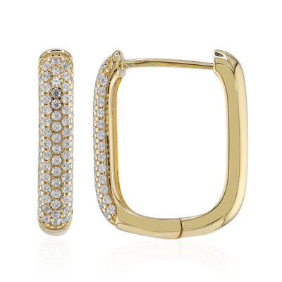 Boucles d'oreilles en argent et Zircon (M de Luca)