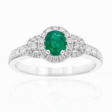 Kolumbianischer Smaragd-Goldring (CIRARI)