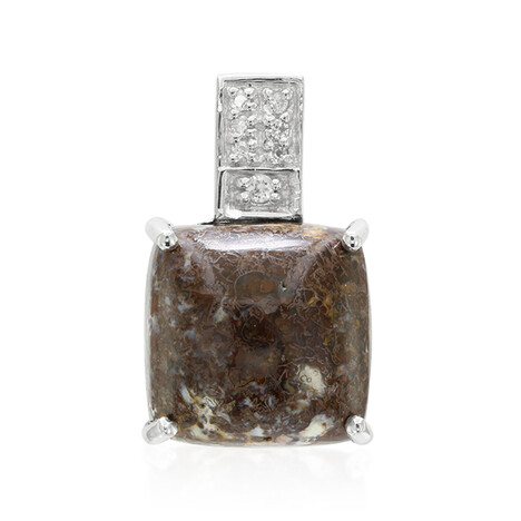 Dinosaur Bone Silver Pendant