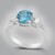 Anello in platino con Zircone Ratanakiri